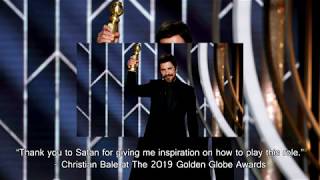 Christian Bale Thanks Satan at the 76th Golden Globe Awards, The Church Of Satan Responds