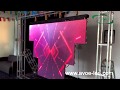 Type A Pro Stage Background Led Display Panel Curve Cabinet 500x1000mm