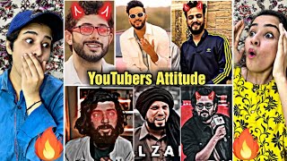 Pakistani Reaction On Indian YouTubers Full Attitude Videos😈🔥| Indian YouTubers Savage Reply| Part 4