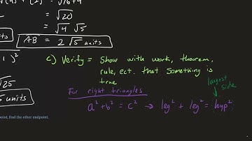 2.1 The Distance and Midpoint Formula (1105)