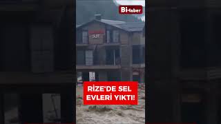 Rize&#39;de Sağanak Yağış Sel Ve Heyelana Yol Açtı! #shorts #sel