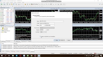 Cách tạo tài khoản DEMO trên ứng dụng MT4 máy tính