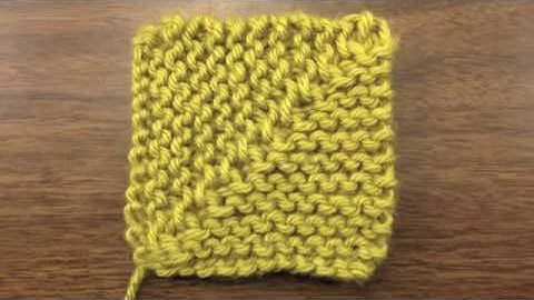 The Knit Mitered Square (English Style)