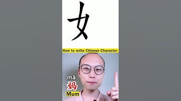How to Write Chinese Character 
