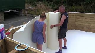 Chelsea Wooden Pool Build Pt3 Preparing for liner installation