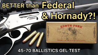 45-70 North Fork 350gr Bullets Ballistics Gel Ammo Test