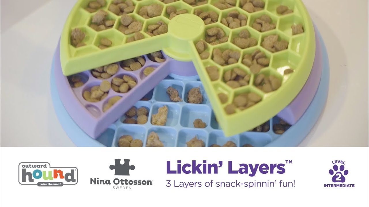 NinaOttossonPuzzleGames Lickin' Layers by @OutwardHoundBrand - Puzzle &  Feeder in one. 