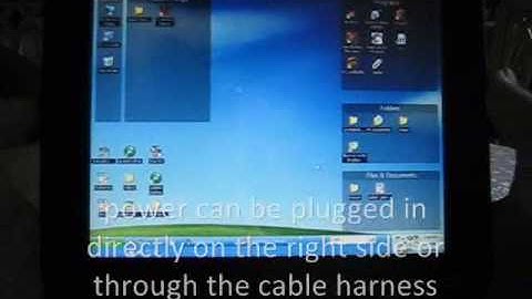 VM80B 8" touch screen Car PC VGA XGA monitor demonstration