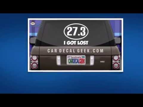 car stickers near me Marathon Runner I Got Lost Car Decal & Sticker