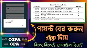 সিজিপিএ বের করার সহজ উপায়📚how to calculate CGPA💗CGPA রেজাল্ট পয়েন্ট বের করার নিয়ম@artechabid