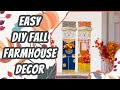 DIY Porch Decor Dollar Tree Fall Farmhouse Decor | Scarecrow Home Decor | Easy Dollar Tree DIYs