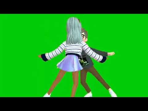 Slow dance green screen /animation cartoon