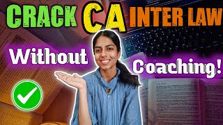 I Cleared CA Inter LAW With Self Study! Here's EXACTLY How✅️
