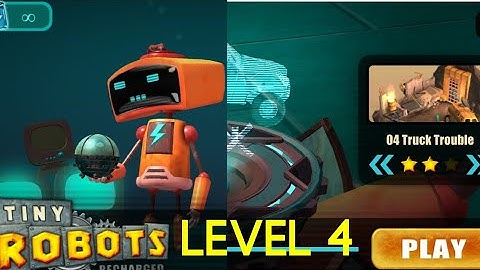 Tiny Robots Recharged level 4 Truck Trouble solution or walkthrough