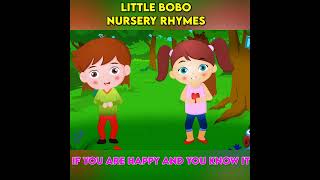 If You Are Happy And You Know It Children Rhymes | Clap Your Hands Song | Little BoBo Songs  #shorts