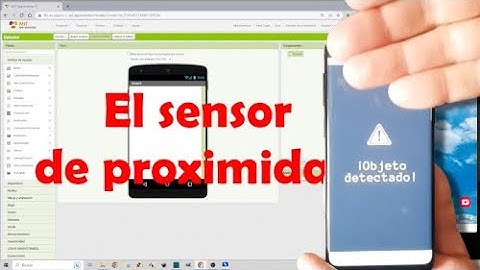 Detector de objetos (sensor de proximidad) con App Inventor