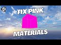 How to Fix Pink Materials in Unity 2023 | Render Pipeline Basics