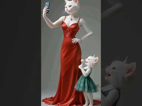 قطة صغيرة تقول لمامتها أنا كمان بدي صورة قطط قطة كيوت قطتي كيوت قطط صغيرة حيوانات ضحك