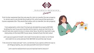 Subdividing your property or building a second home! Call Wollerman Shacklock Lawyers first!