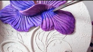 Try this flower using stronger wallputty/wallputty craft ideas/claycrafts/putty work