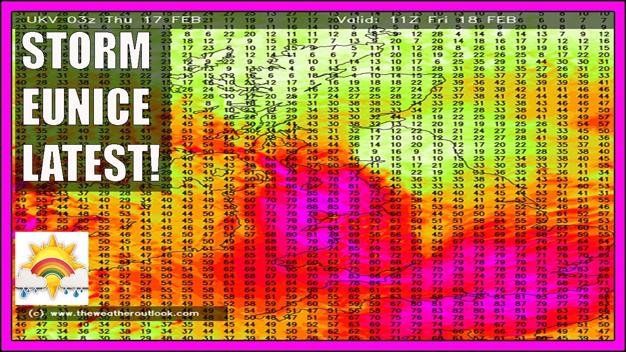 Ten Day Forecast Storm Eunice Latest Developments YouTube