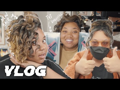 VLOG 001 | random days in the life, NEW HAIR?, TXT Lo$er=Lover album unboxing, & apple orchard FUN!