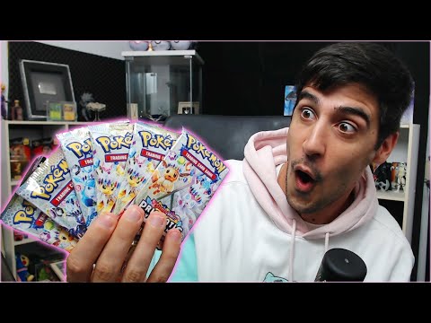 I GOT THIS AWESOME PRISMATICS EVOLUTIONS CARD!!! POKEMON
