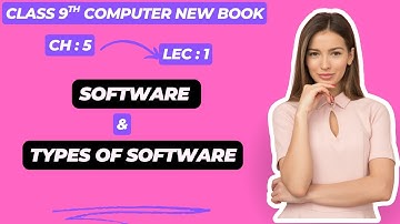 Software Systems | Types of Software|  9th Computer |Chapter 5  | Lecture 1