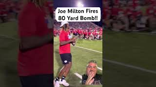 Joe Milton Fires 80 Yard Bomb!!  🤯 Profile