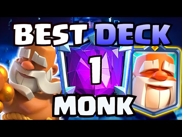 clash royale best deck / clash royale monk deck be like with funny moments   #1 monk deck be like / best mega monk deck in clash royale #clashroyale  #cr #coc #gurucr #