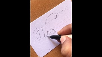 How do you write name ?? @baga-calligraphy #calligraphy #relaxing #calligraphyart