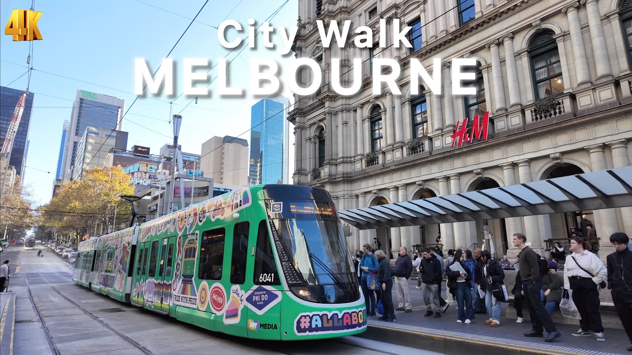Melbourne Australia Walking Tour 2024 City Walk
