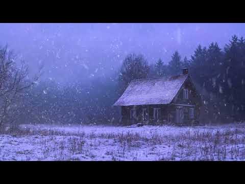 Blizzard Sound | Soft Snowstorm Sounds & Dark Background - Whispering Winds to Calm Your Mind