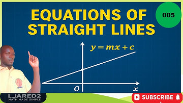 How to Determine the point of Intersection of Linear equations of straight Lines!