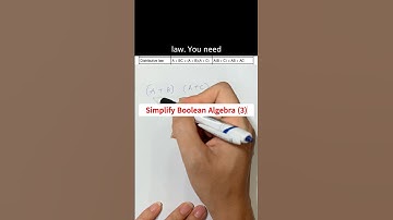 [part 3] Simplify Boolean Algebra #olevel #computing #olevelexam #booleanalgebra