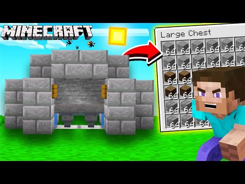 I made a SUPERFAST Stone & Wood Farm - Minecraft #6