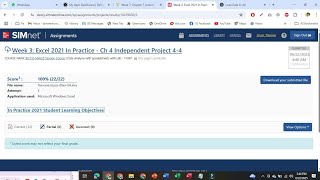 Excel 2021 In Practice - Ch 4 Independent Project 4-4 mac Part b alt | I can do 2024 chapter 1 2 3 Net Worth