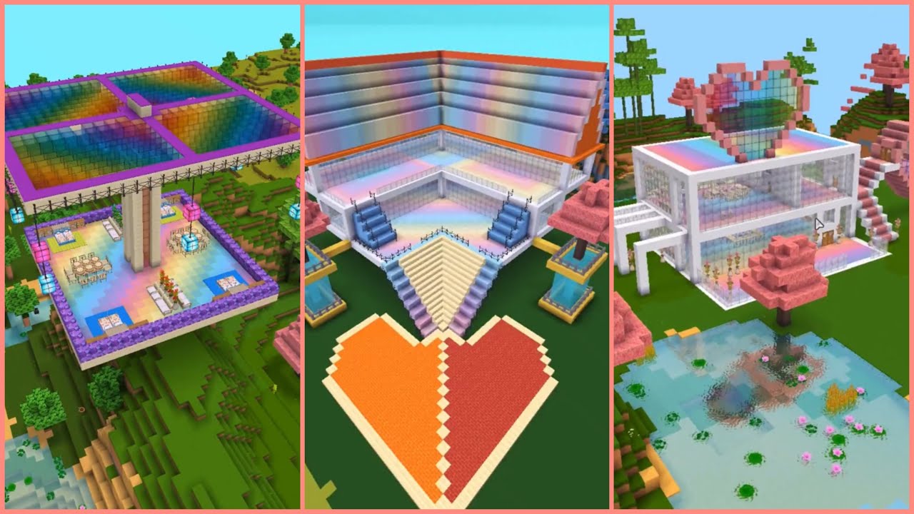 DIY Minecraft,Mini World/How To Build Cute House In Minecraft ️🔥🥰/Ep6