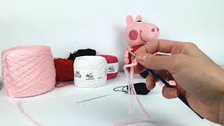 Свинка Пеппа крючком, мастер класс. Peppa pig crochet (Видео урок 2. Ушки, ноги, руки, хвостик) Свинка Пеппа крючком, мастер класс. Peppa pig crochet (Видео урок 2. Ушки, ноги, руки, хвостик)