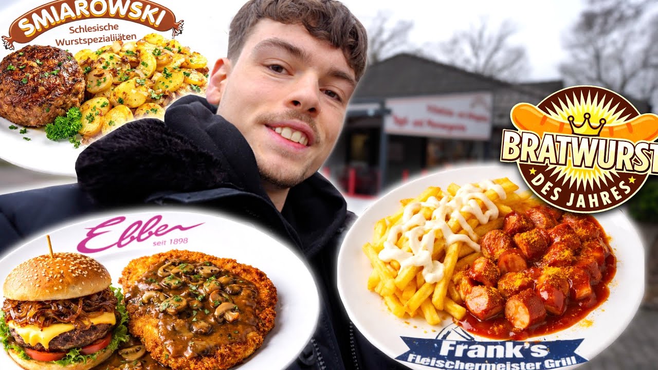 Ich TESTE 1 TAG METZGER-IMBISSE mit den BESTEN BEWERTUNGEN (Die beste 🍟 Currywurst meines Lebens)