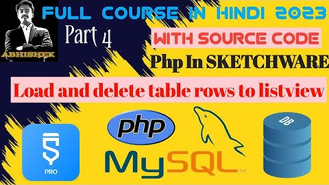 Php in Sketchware | Load data to listview and delete data | by @doraemontech2826  |#sketchware #php