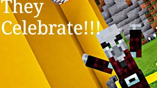 Pillagers can celebrate when Winning a RAID #minecraft