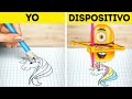 LOCOS RETOS DE ARTE Y FÁCILES TRUCOS DE PINTURA | Geniales trucos de dibujo Por 123 Go! Like