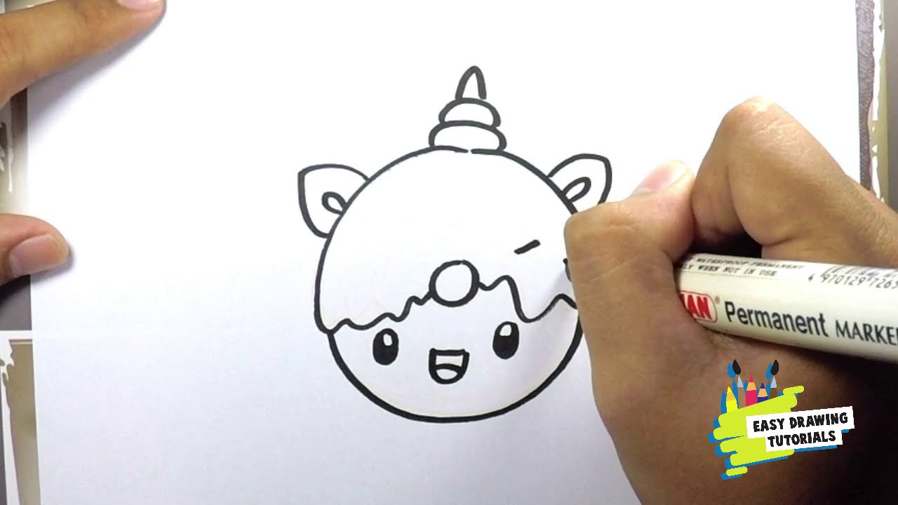 How to Draw Unicorn Donut - YouTube