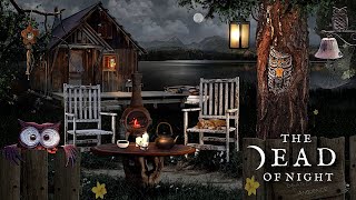 The Owl Cabin  | Cozy Spring Evening by the Lake Ambience | Crackling Fire & Lapping Water Sounds