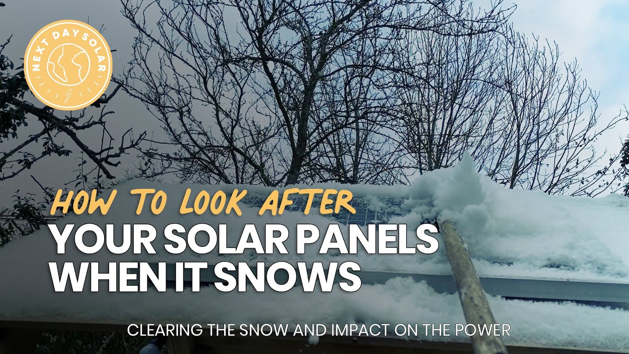Solar Panels in the Snow !!!