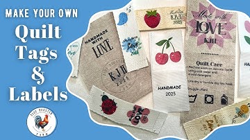 Make Your Own Quilt and Sewing Project Tags & Labels\Use Canva Free to Design\Free Label Designs PDF