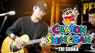 Nostalgia Hari Minggu Pagi!!! OST.Crayon Shinchan (Live Ngamen) Tri Suaka