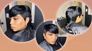 FAST EASY BEGINNER FRIENDLY Mohawk Quick Weave Slay | Velvet Tara | Felicia Inspire