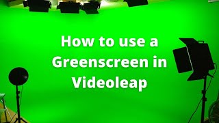 How to use Greenscreen in Videoleap